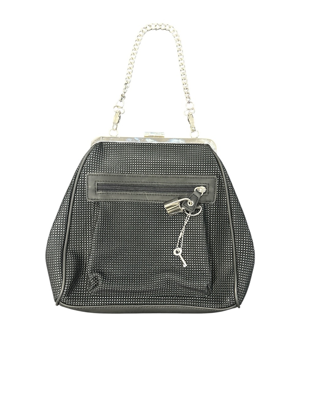 Vintage Clutch Bag Urban Oxide Black Rubber Kiss Y2K
